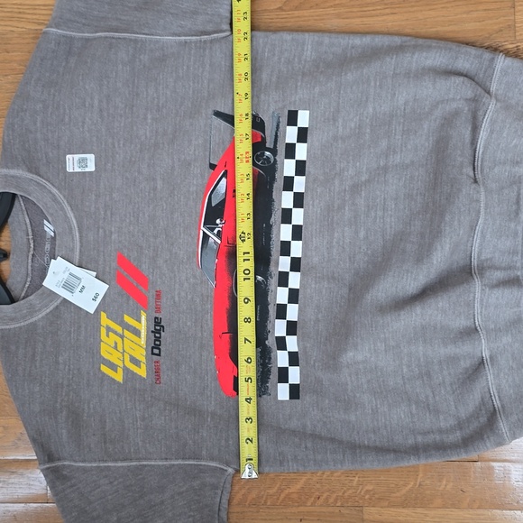 DODGE CHARGER MEN'S GRAY PULLOVER SWEATSHIRT SIZE MEDIUM - Picture 7 of 16